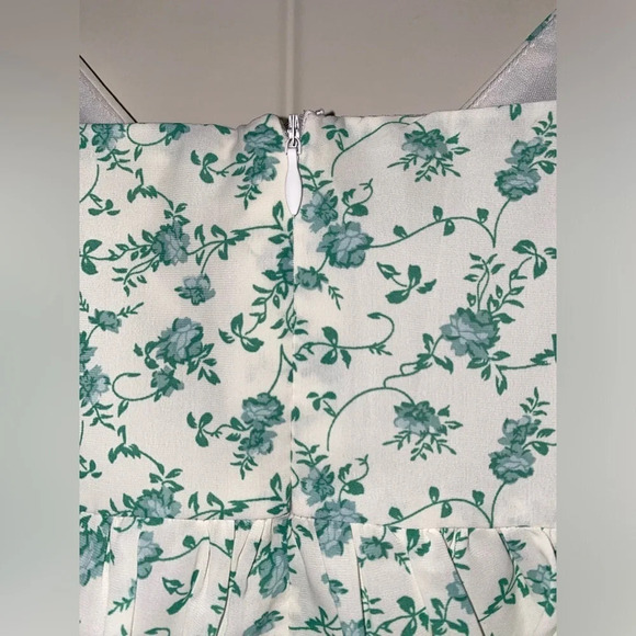 Vanilla Bay Coquette Maxi Dress Milkmaid Floral Ethereal Coconut Girl‎  Women M - Picture 8 of 12